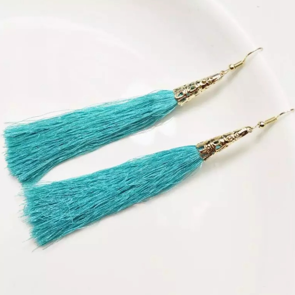 Tassel Drop Earings Multi Colors